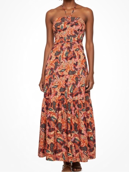 House of Harlow 1960 Dresses & Skirts - House of Harlow 1960 Strapless Orange Paisley Maxi